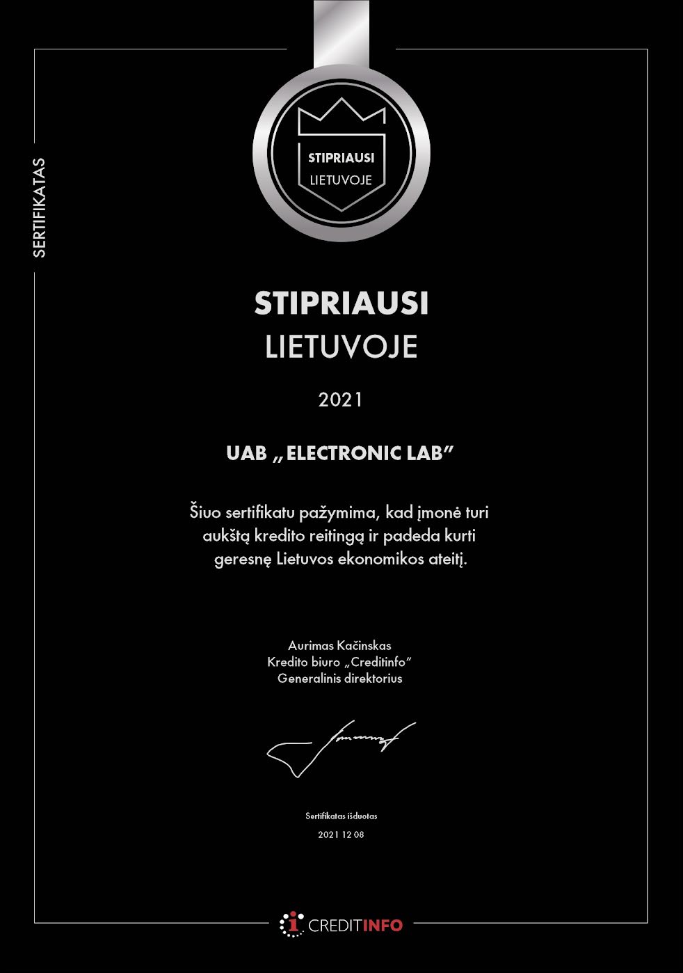 Stipriausi Lietuvoje e-Lab 2021